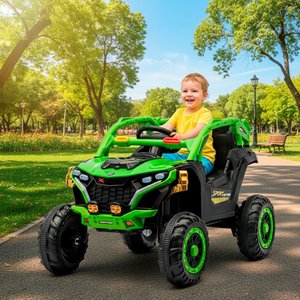 Imagen de Auto Jeep Todo terreno  A bateria barras desmontables Vehículo montable niños