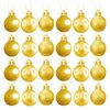 Imagen de Navidad bolas 6cm-caja por 24pc-dorado-caja pvc