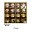 Imagen de Navidad bolas 6cm-caja por 16pc-rosa dorado-caja