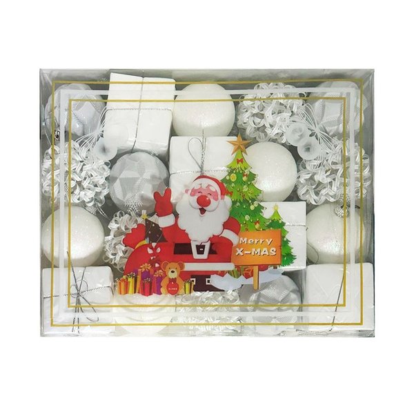 Imagen de Navidad chirimbolos 6cm surtidos-caja por 40pc-blanco