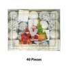 Imagen de Navidad chirimbolos 6cm surtidos-caja por 40pc-blanco