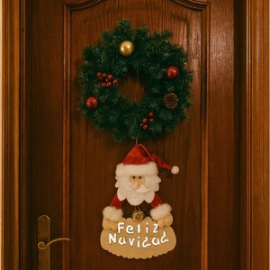 Imagen de Navidad adorno figura para colgar con mensaje-