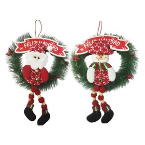 Imagen de Navidad adorno figura para colgar con mensaje- Diseños surtidos.