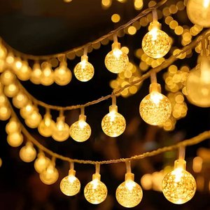 Imagen de Navidad 20 luces bolitas transparentes- cable 4 mts transpar