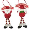 Imagen de Navidad adorno figura para colgar con mensaje - Diseños surtidos.