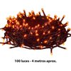 Imagen de Navidad 100 luces arroz calidas-cable 4 mts verde