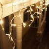Imagen de Cortina de Luces 100 luces cálidas - Cable 3 mts transparente