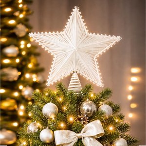 Imagen de Navidad puntero estrella blanco
