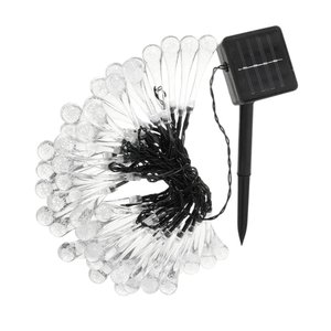Imagen de Guirnalda Solar 20 luces cálidas Forma gota / lagrimas 5 Metros