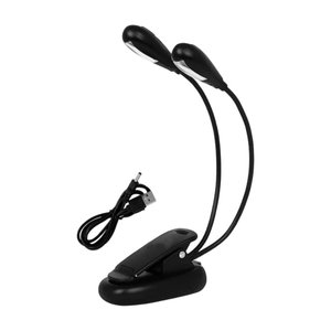 Imagen de Luz led doble con pinza para lectura-cable USB