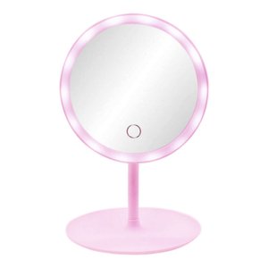 Imagen de Espejo led de mesa redondo con pie  USB