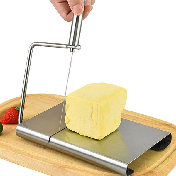 Imagen de Cortador de queso - Tabla acero inoxidable y cortante resistente