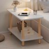 Imagen de Mesa ratona  Mesa auxiliar Con Estante y patas en madera