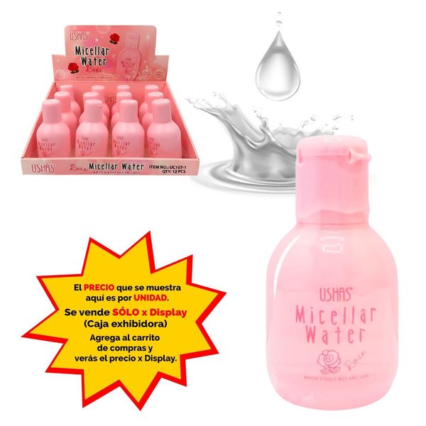 Imagen de Agua micelar Ushas-Rosas-UC107-1