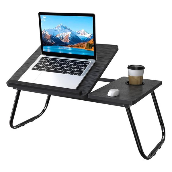 Imagen de Mesa de cama reclinable para computadora con posicion y posavaso