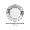Imagen de Plato ceramica borde estampado redondo