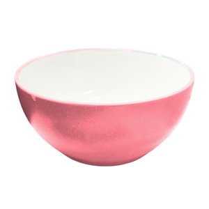 Imagen de Bowl ceramica redondo-liso borde color-interior blanco