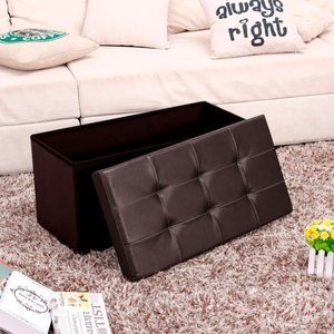 Imagen de Baul Puff Asiento Banqueta Piecera Cama  Living - Color Café
