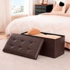 Imagen de Baul Puff Asiento Banqueta Piecera Cama  Living - Color Café