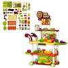 Imagen de Carrito Puesto Mercado De  Frutas y Verduras Juguete 61 pcs