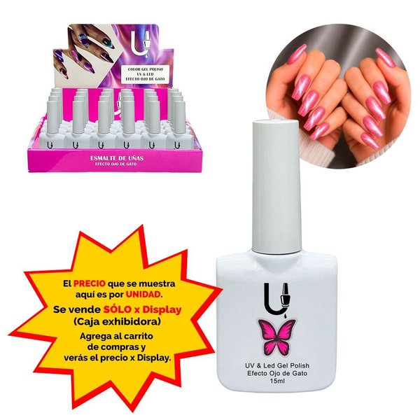Imagen de Esmalte Ushas semipermanente Cat eye-tono 13
