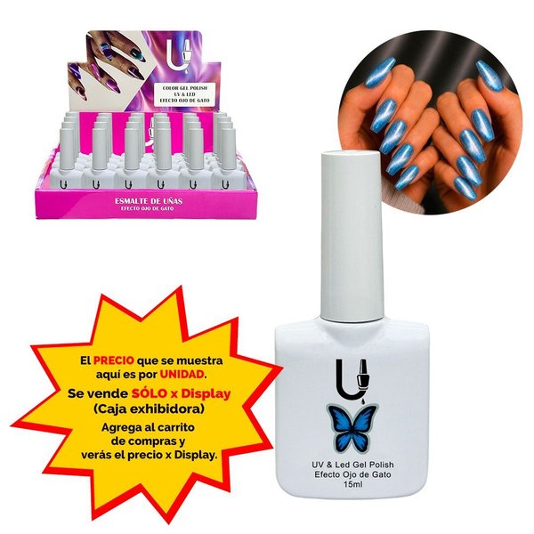 Imagen de Esmalte Ushas semipermanente Cat eye-tono 19