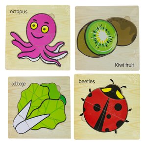 Imagen de Puzzle infantil  en madera - Diseños surtidos.