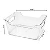 Imagen de Recipiente plastico transparente con asas-multiuso rectangul