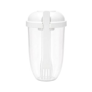 Imagen de Vianda plastica para ensalada con cubierto+condimentero