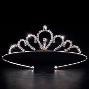 Imagen de Tiara princesa Ushas con strass -  Tiara coronita Quinceañera
