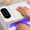 Imagen de Lampara UV cabina para uñas 96 Luces led - con apoya manos acolchonado