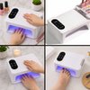 Imagen de Lampara UV cabina para uñas 96 Luces led - con apoya manos acolchonado