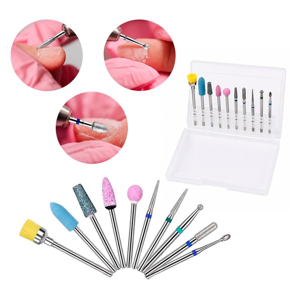 Imagen de Fresas para torno de uñas - Set x 10 piezas