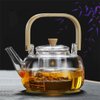 Imagen de Tetera vidrio 1 Lt con infusor - Asa en bambú