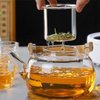 Imagen de Tetera vidrio 1 Lt con infusor - Asa en bambú