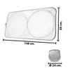 Imagen de Parasol plateado para auto - plegable en bolsa