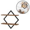 Imagen de Repisa Pared Set x 2 Estantes flotantes con marco