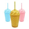 Imagen de Vaso plástico con tapa y sorbitos helado
