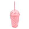 Imagen de Vaso plástico con tapa y sorbitos helado