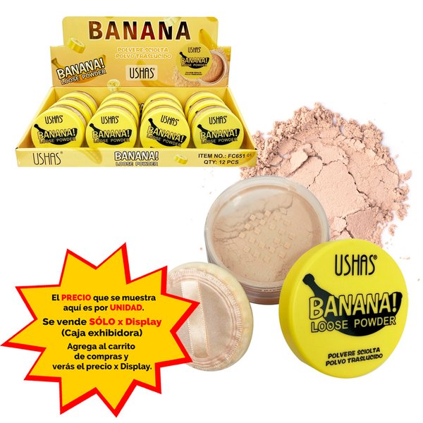 Imagen de Polvo traslucido Ushas - banana -FC651-01