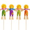 Imagen de Espantapajaro girasol con palito 29 cm para maceta