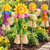 Imagen de Espantapajaro girasol con palito 29 cm para maceta