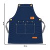 Imagen de Delantal con peto- bolsillos tela gruesa- 74x68cm - 3 colore