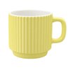 Imagen de Taza ceramica blanco interior ondeado exterior 8x7,5cm-vario