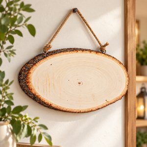 Imagen de Colgante rústico en madera -  Welcome