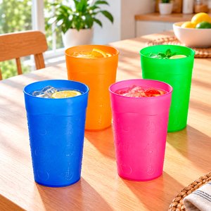 Imagen de Vasos plásticos color opacos  4 unidades