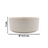 Imagen de Bowls ceramica gris brilloso 14,5x7cm