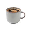 Imagen de Taza ceramica brilloso 9,5x8cm.-borde marron