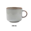 Imagen de Taza ceramica brilloso 9,5x8cm.-borde marron
