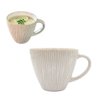 Imagen de Taza ceramica brilloso blanco 10,5x9cm.-exterior ondeado
